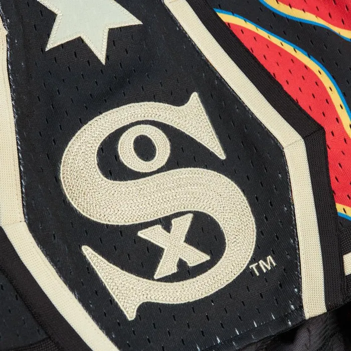 Mitchell and Ness MandN X JFG Flame Shorts Chicago White Sox Men Shorts Mitchell and Ness MandN X JFG Flame Shorts Chicago White Sox Men Shorts