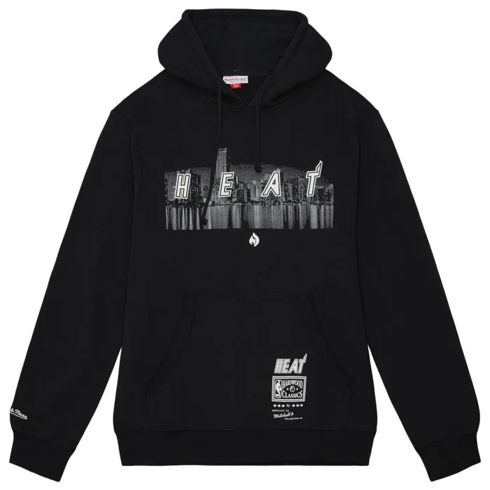 Mitchell and Ness MandN X Nicky Jam Cityscape Hoody Miami Heat Men Hoodies and Sweatshirts Mitchell and Ness MandN X Nicky Jam Cityscape Hoody Miami Heat Men Hoodies and Sweatshirts
