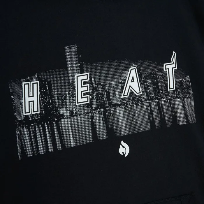 Mitchell and Ness MandN X Nicky Jam Cityscape Hoody Miami Heat Men Hoodies and Sweatshirts Mitchell and Ness MandN X Nicky Jam Cityscape Hoody Miami Heat Men Hoodies and Sweatshirts