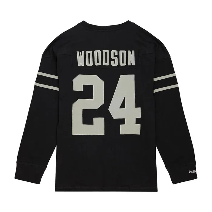 Mitchell and Ness NandN Longsleeve Tee Oakland Raiders 1998 Charles Woodson Men TShirts and Tops Mitchell and Ness NandN Longsleeve Tee Oakland Raiders 1998 Charles Woodson Men TShirts and Tops