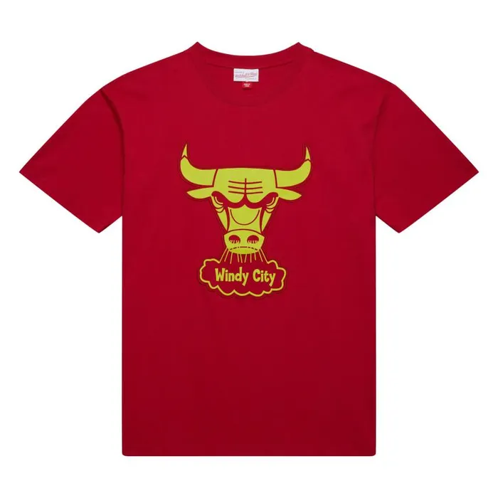 Mitchell and Ness Neon Nights SS Premium Tee Chicago Bulls Men TShirts and Tops Mitchell and Ness Neon Nights SS Premium Tee Chicago Bulls Men TShirts and Tops