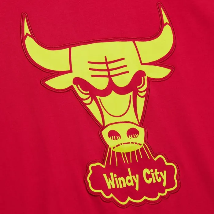 Mitchell and Ness Neon Nights SS Premium Tee Chicago Bulls Men TShirts and Tops Mitchell and Ness Neon Nights SS Premium Tee Chicago Bulls Men TShirts and Tops