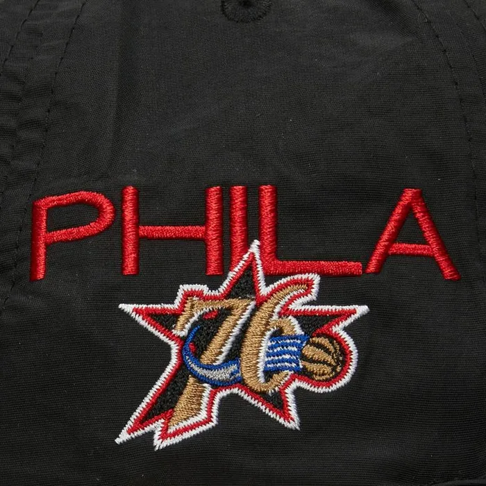 Mitchell and Ness Nylon Szn Deadstock Snapback HWC Philadelphia 76ers Men Hats and Headwear Mitchell and Ness Nylon Szn Deadstock Snapback HWC Philadelphia 76ers Men Hats and Headwear