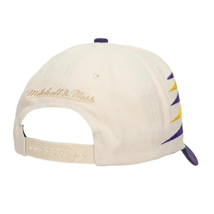 Mitchell and Ness Off White Diamond Pro Snapback Los Angeles Lakers Men Hats and Headwear Mitchell and Ness Off White Diamond Pro Snapback Los Angeles Lakers Men Hats and Headwear