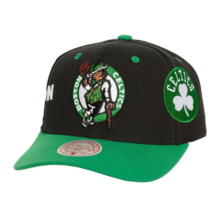 Mitchell and Ness Overbite Pro Snapback Boston Celtics Men Hats and Headwear