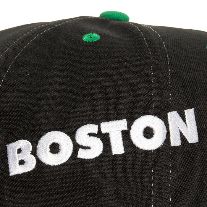 Mitchell and Ness Overbite Pro Snapback Boston Celtics Men Hats and Headwear Mitchell and Ness Overbite Pro Snapback Boston Celtics Men Hats and Headwear