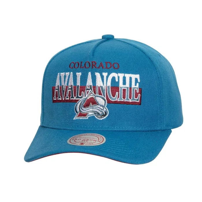 Mitchell and Ness Panorec Pro Snapback Colorado Avalanche Men Hats and Headwear Mitchell and Ness Panorec Pro Snapback Colorado Avalanche Men Hats and Headwear