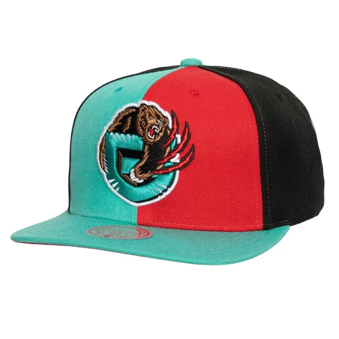 Mitchell and Ness Pinwheel Snapback HWC Vancouver Grizzlies Men Hats and Headwear Mitchell and Ness Pinwheel Snapback HWC Vancouver Grizzlies Men Hats and Headwear