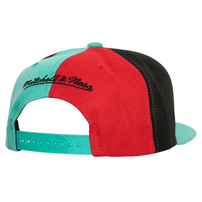 Mitchell and Ness Pinwheel Snapback HWC Vancouver Grizzlies Men Hats and Headwear Mitchell and Ness Pinwheel Snapback HWC Vancouver Grizzlies Men Hats and Headwear