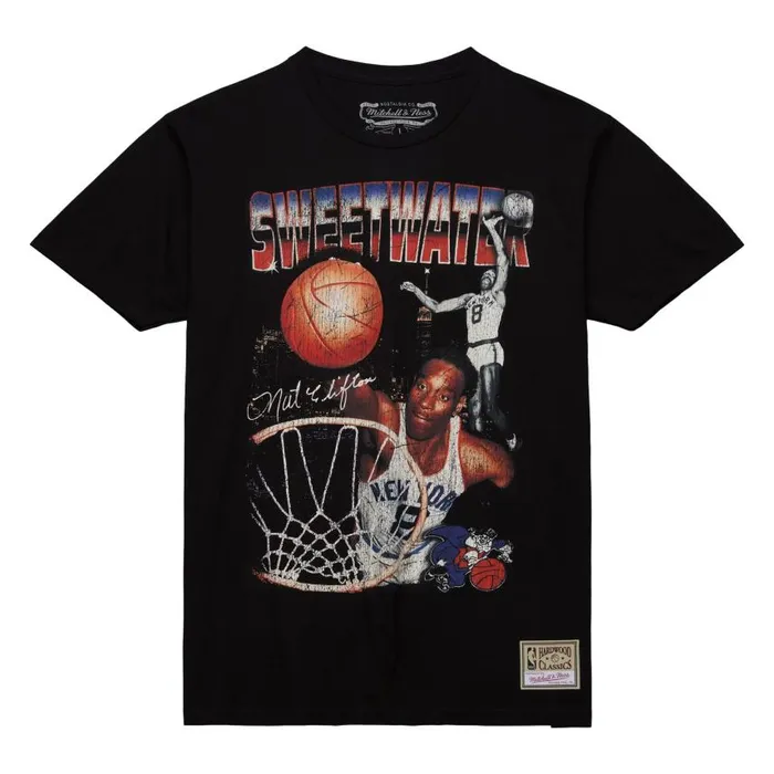Mitchell and Ness Pioneer Tee New York Knicks Nat Clifton Men TShirts and Tops Mitchell and Ness Pioneer Tee New York Knicks Nat Clifton Men TShirts and Tops