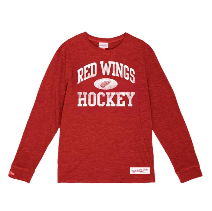 Mitchell and Ness Powerplay LS Slub Tee Detroit Red Wings Men TShirts and Tops Mitchell and Ness Powerplay LS Slub Tee Detroit Red Wings Men TShirts and Tops