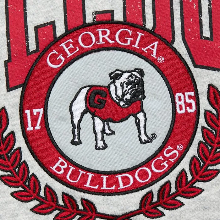 Mitchell and Ness Premium Fleece Crew Vintage Logo University Of Georgia Men Hoodies and Sweatshirts Mitchell and Ness Premium Fleece Crew Vintage Logo University Of Georgia Men Hoodies and Sweatshirts