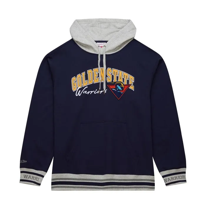 Mitchell and Ness Premium Fleece Hoodie Vintage Logo Golden State Warriors Men Hoodies and Sweatshirts Mitchell and Ness Premium Fleece Hoodie Vintage Logo Golden State Warriors Men Hoodies and Sweatshirts