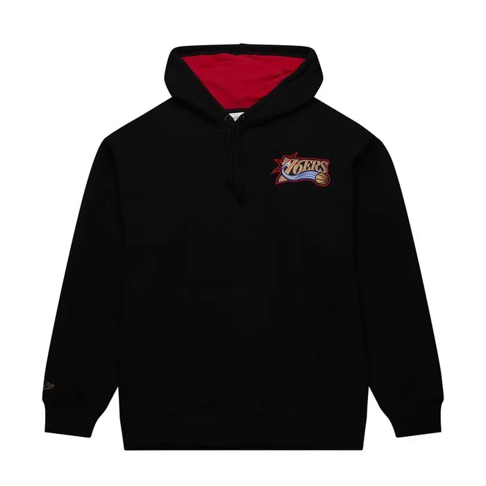 Mitchell and Ness Premium NandN Player Fleece Philadelphia 76ers Allen Iverson Men Hoodies and Sweatshirts Mitchell and Ness Premium NandN Player Fleece Philadelphia 76ers Allen Iverson Men Hoodies and Sweatshirts