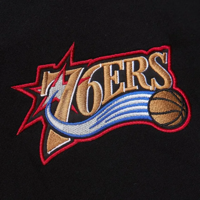 Mitchell and Ness Premium NandN Player Fleece Philadelphia 76ers Allen Iverson Men Hoodies and Sweatshirts Mitchell and Ness Premium NandN Player Fleece Philadelphia 76ers Allen Iverson Men Hoodies and Sweatshirts