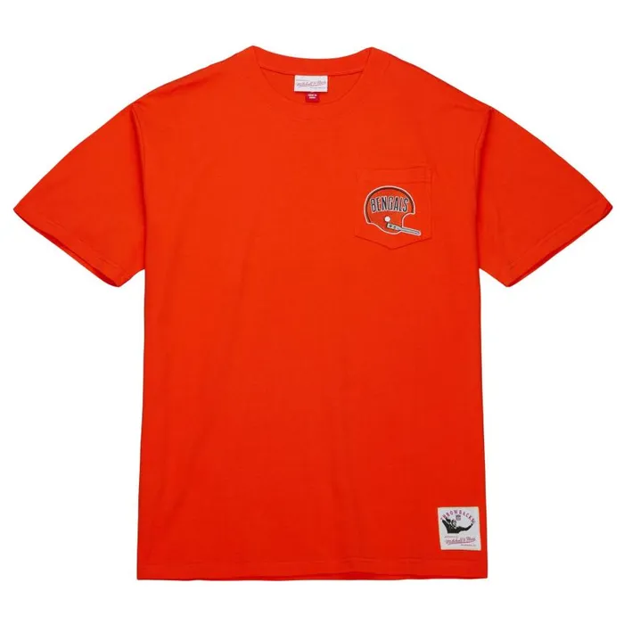 Mitchell and Ness Premium Pocket Tee Cincinnati Bengals Men TShirts and Tops