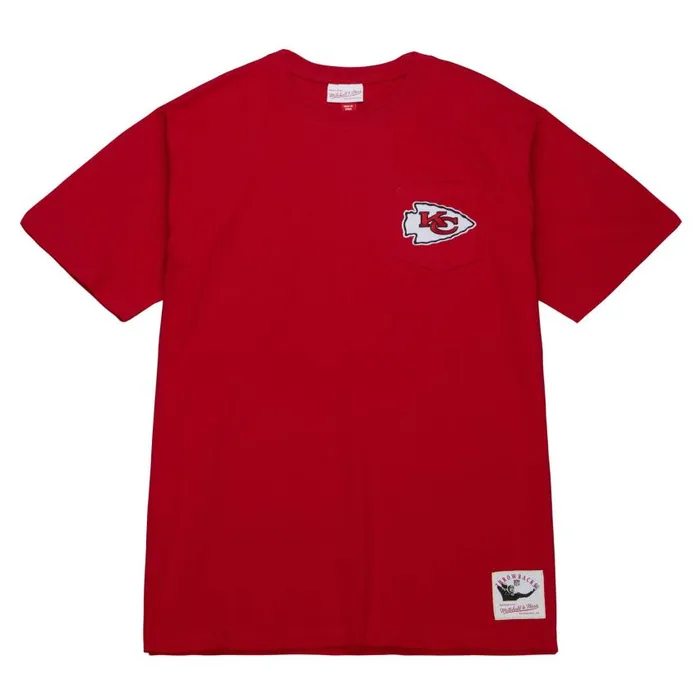 Mitchell and Ness Premium Pocket Tee Kansas City Chiefs Men TShirts and Tops