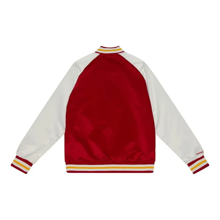 Mitchell and Ness Primetime Lightweight Satin Jacket Houston Rockets Men Jackets and Outerwear Mitchell and Ness Primetime Lightweight Satin Jacket Houston Rockets Men Jackets and Outerwear