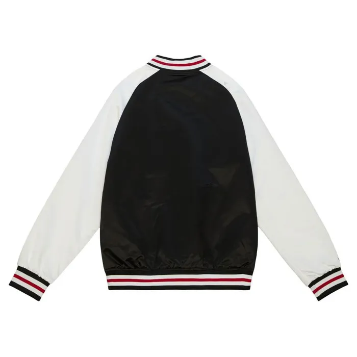 Mitchell and Ness Primetime Lightweight Satin Jacket Miami Heat Men Jackets and Outerwear Mitchell and Ness Primetime Lightweight Satin Jacket Miami Heat Men Jackets and Outerwear
