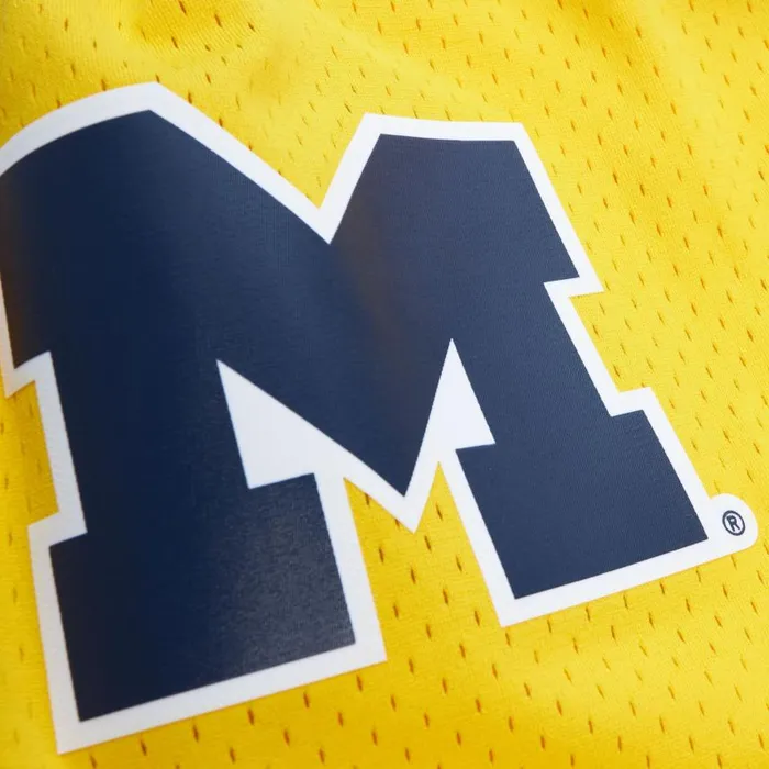 Mitchell and Ness Replica University Of Michigan Maize 1991 Shorts Men Shorts Mitchell and Ness Replica University Of Michigan Maize 1991 Shorts Men Shorts