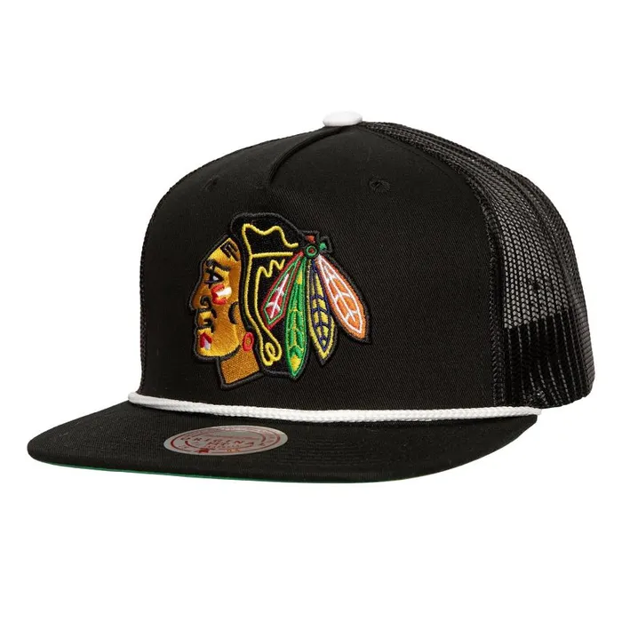 Mitchell and Ness Roper Trucker Chicago Blackhawks Men Hats and Headwear