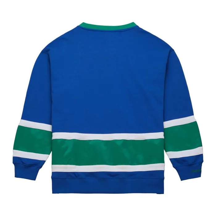 Mitchell and Ness Satin Insert Fleece Crew Hartford Whalers Men Hoodies and Sweatshirts Mitchell and Ness Satin Insert Fleece Crew Hartford Whalers Men Hoodies and Sweatshirts