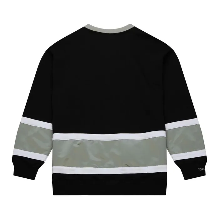 Mitchell and Ness Satin Insert Fleece Crew Los Angeles Kings Men Hoodies and Sweatshirts Mitchell and Ness Satin Insert Fleece Crew Los Angeles Kings Men Hoodies and Sweatshirts