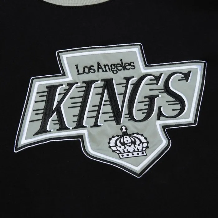 Mitchell and Ness Satin Insert Fleece Crew Los Angeles Kings Men Hoodies and Sweatshirts Mitchell and Ness Satin Insert Fleece Crew Los Angeles Kings Men Hoodies and Sweatshirts