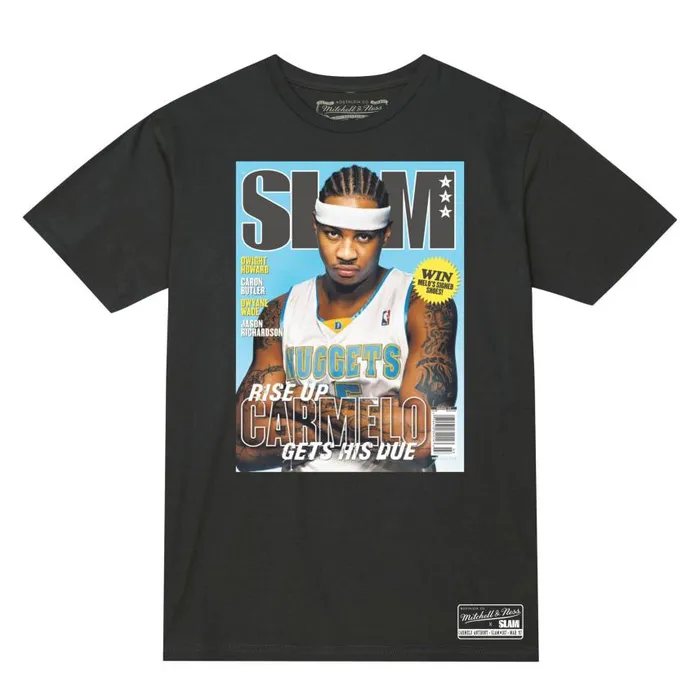 Mitchell and Ness Slam Cover Denver Nuggets Carmelo Anthony Men TShirts and Tops