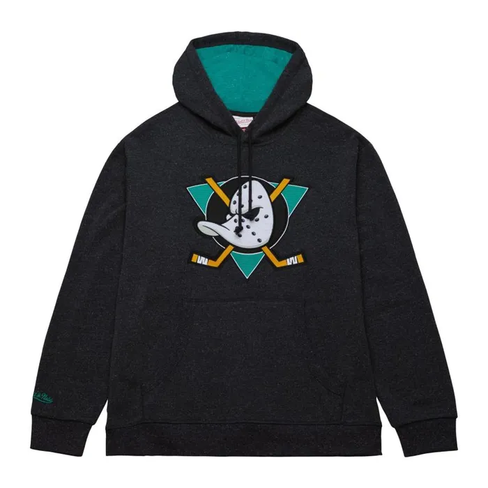 Mitchell and Ness Snow Washed Fleece Hoodie Anaheim Ducks Men Hoodies and Sweatshirts Mitchell and Ness Snow Washed Fleece Hoodie Anaheim Ducks Men Hoodies and Sweatshirts