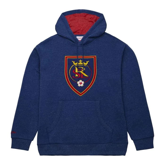 Mitchell and Ness Snow Washed Fleece Hoodie Current Logo Real Salt Lake Men Hoodies and Sweatshirts Mitchell and Ness Snow Washed Fleece Hoodie Current Logo Real Salt Lake Men Hoodies and Sweatshirts