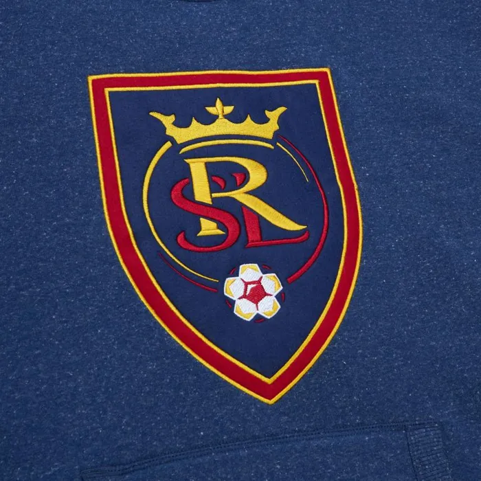 Mitchell and Ness Snow Washed Fleece Hoodie Current Logo Real Salt Lake Men Hoodies and Sweatshirts Mitchell and Ness Snow Washed Fleece Hoodie Current Logo Real Salt Lake Men Hoodies and Sweatshirts