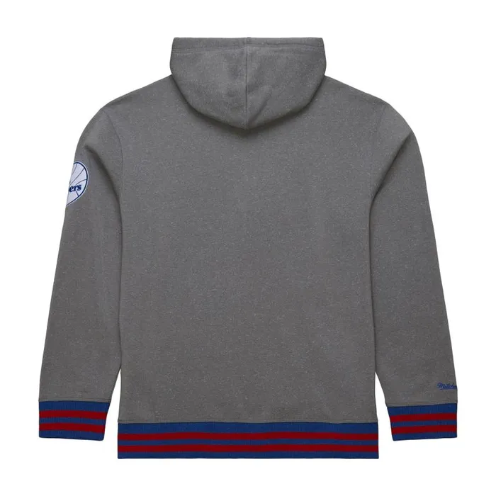 Mitchell and Ness Snow Washed Fleece Hoodie Vintage Logo Philadelphia 76ers Men Hoodies and Sweatshirts Mitchell and Ness Snow Washed Fleece Hoodie Vintage Logo Philadelphia 76ers Men Hoodies and Sweatshirts