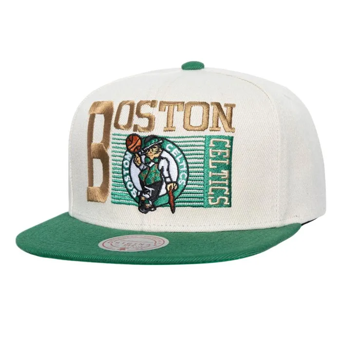 Mitchell and Ness Speed Zone Snapback Boston Celtics Men Hats and Headwear