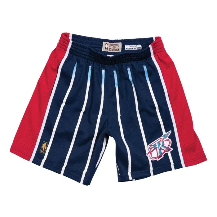 Mitchell and Ness Swingman Shorts Houston Rockets Road 199697 Men Shorts