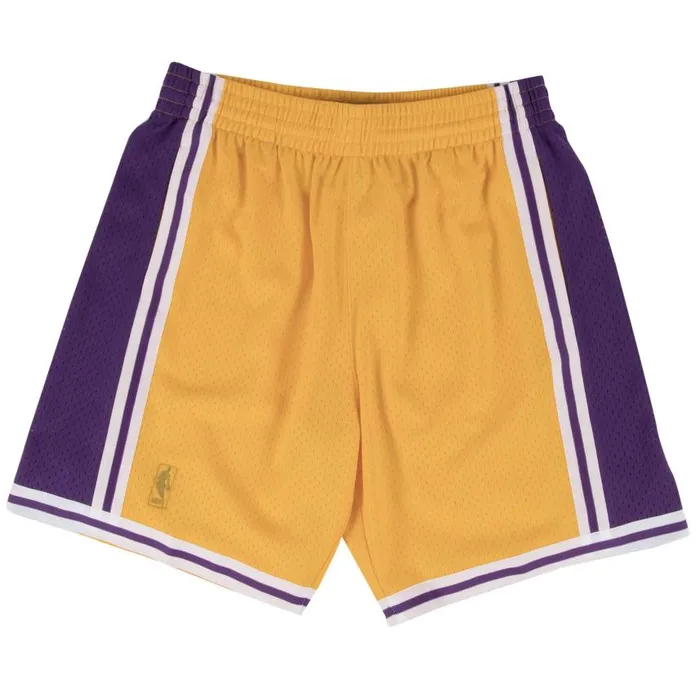 Mitchell and Ness Swingman Shorts Los Angeles Lakers Home 199697 Men Shorts