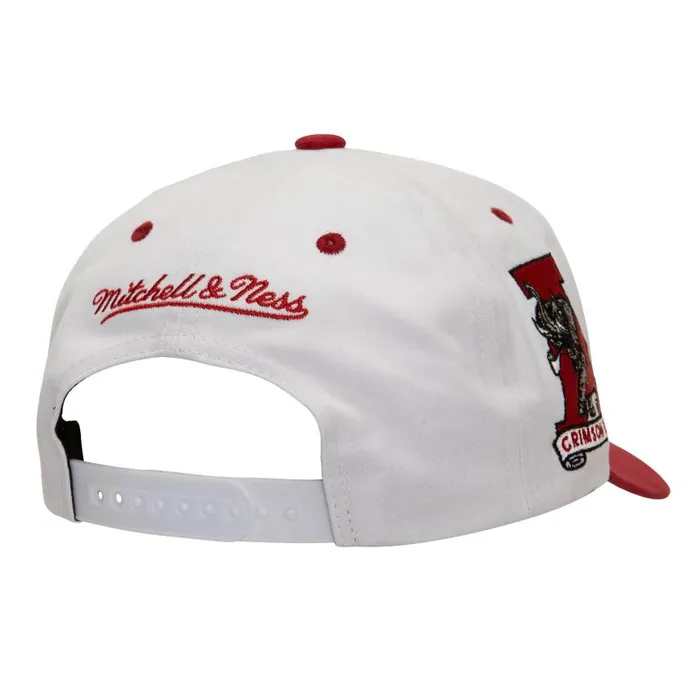 Mitchell and Ness Tail Sweep Pro Snapback V University Of Alabama Men Hats and Headwear Mitchell and Ness Tail Sweep Pro Snapback V University Of Alabama Men Hats and Headwear
