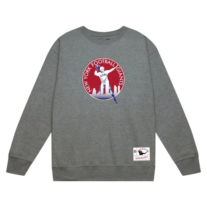 Mitchell and Ness Team Basic 2 Crew New York Giants Men Hoodies and Sweatshirts