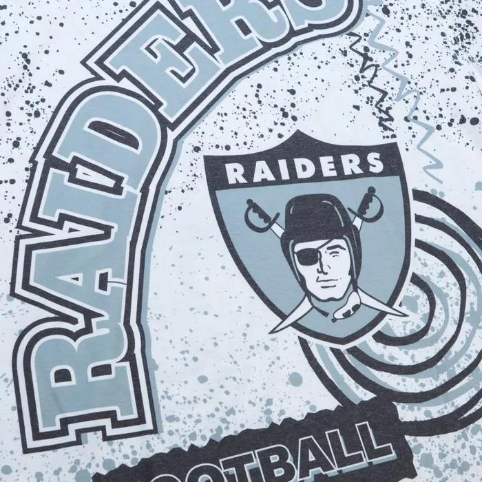 Mitchell and Ness Team Burst Sublimated SS Tee Oakland Raiders Men TShirts and Tops Mitchell and Ness Team Burst Sublimated SS Tee Oakland Raiders Men TShirts and Tops