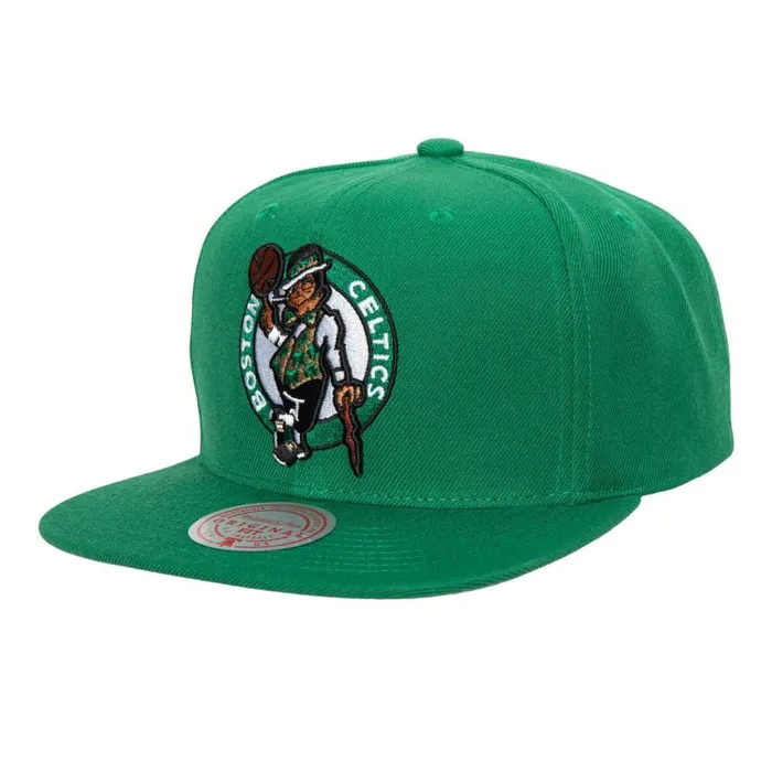 Mitchell and Ness Team Ground 20 Snapback Boston Celtics Men Hats and Headwear Mitchell and Ness Team Ground 20 Snapback Boston Celtics Men Hats and Headwear