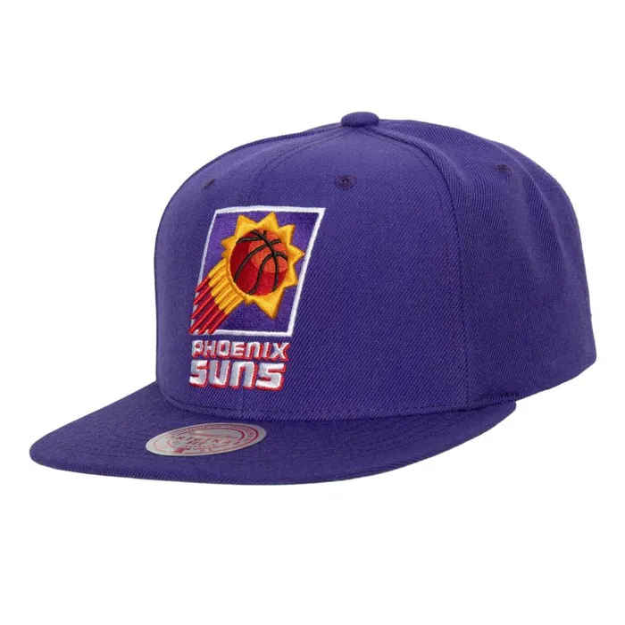 Mitchell and Ness Team Ground 20 Snapback HWC Phoenix Suns Men Hats and Headwear Mitchell and Ness Team Ground 20 Snapback HWC Phoenix Suns Men Hats and Headwear