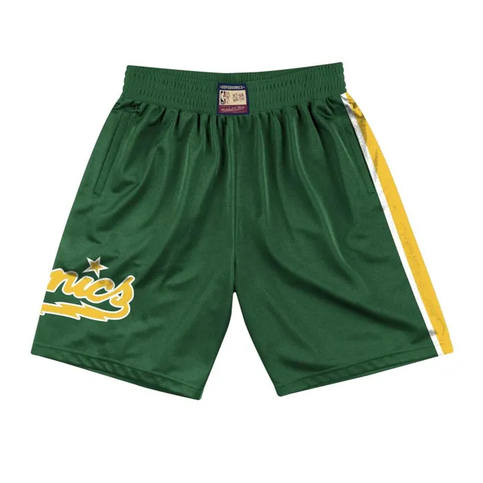 Mitchell and Ness Team Heritage Shorts Seattle SuperSonics 196769 Men Shorts