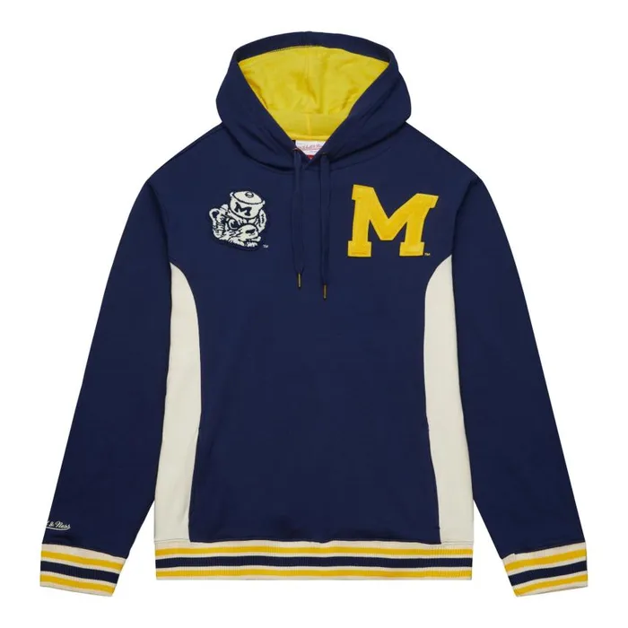 Mitchell and Ness Team Legacy French Terry Hoodie University Of Michigan Men Hoodies and Sweatshirts Mitchell and Ness Team Legacy French Terry Hoodie University Of Michigan Men Hoodies and Sweatshirts