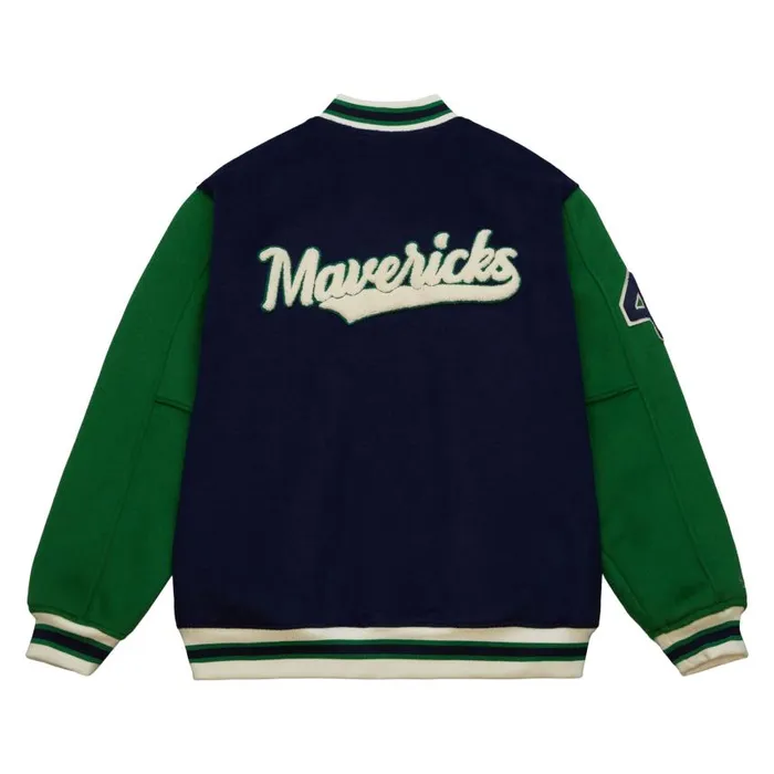Mitchell and Ness Team Legacy Varsity Jacket NandN Dallas Mavericks Dirk Nowitzki Men Jackets and Outerwear Mitchell and Ness Team Legacy Varsity Jacket NandN Dallas Mavericks Dirk Nowitzki Men Jackets and Outerwear