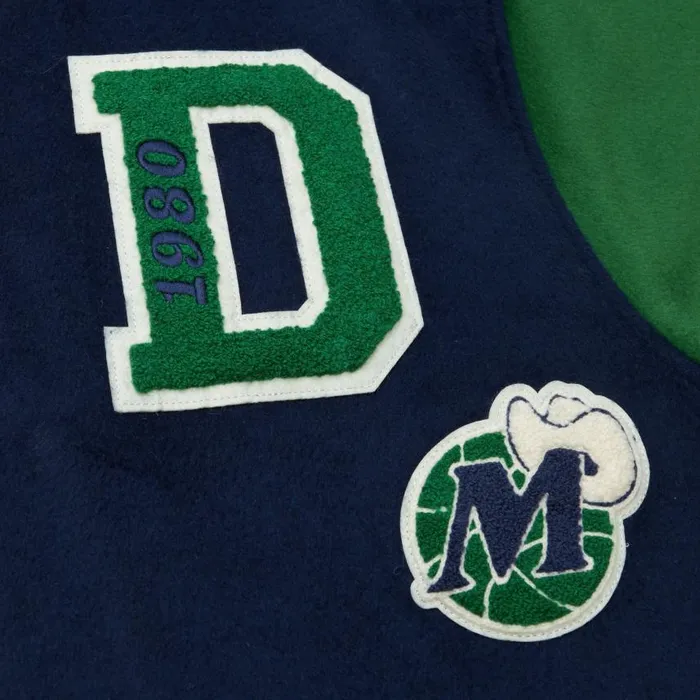 Mitchell and Ness Team Legacy Varsity Jacket NandN Dallas Mavericks Dirk Nowitzki Men Jackets and Outerwear Mitchell and Ness Team Legacy Varsity Jacket NandN Dallas Mavericks Dirk Nowitzki Men Jackets and Outerwear
