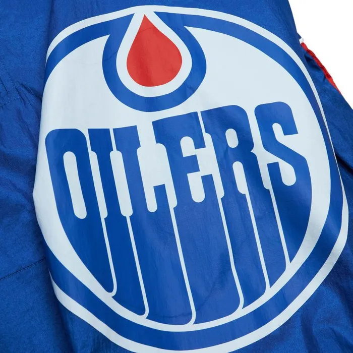Mitchell and Ness Team OG 20 Anorak Windbreaker Edmonton Oilers Men Jackets and Outerwear Mitchell and Ness Team OG 20 Anorak Windbreaker Edmonton Oilers Men Jackets and Outerwear