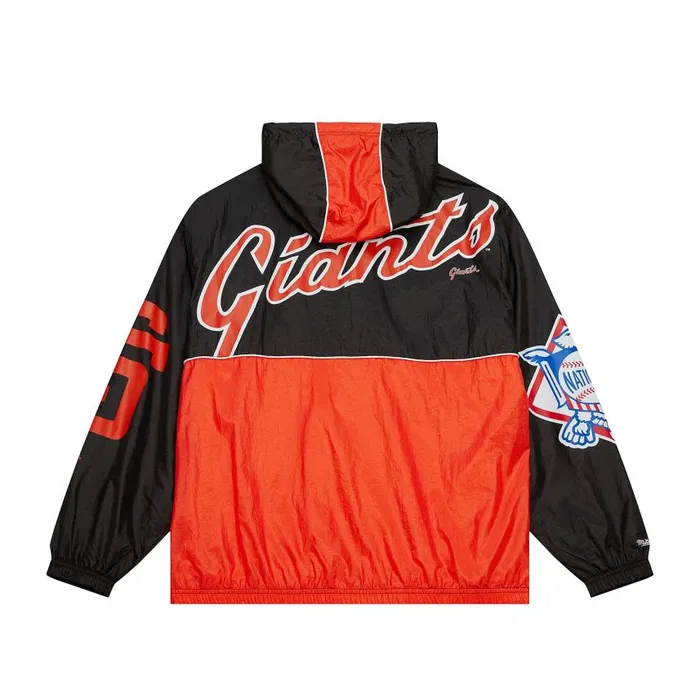 Mitchell and Ness Team OG 20 Anorak Windbreaker San Francisco Giants Men Jackets and Outerwear Mitchell and Ness Team OG 20 Anorak Windbreaker San Francisco Giants Men Jackets and Outerwear