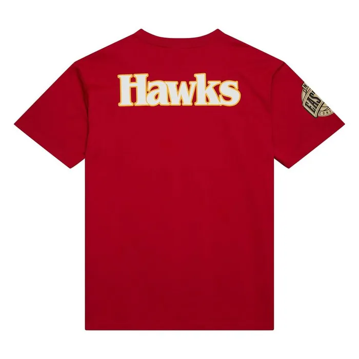 Mitchell and Ness Team OG 20 Premium SS Tee Vintage Logo Atlanta Hawks Men TShirts and Tops Mitchell and Ness Team OG 20 Premium SS Tee Vintage Logo Atlanta Hawks Men TShirts and Tops
