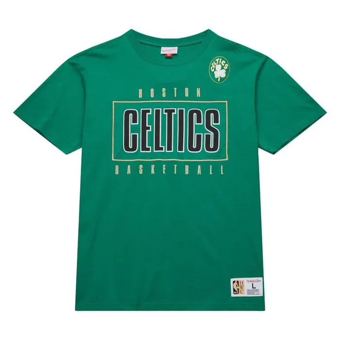 Mitchell and Ness Team OG 20 Premium SS Tee Vintage Logo Boston Celtics Men TShirts and Tops Mitchell and Ness Team OG 20 Premium SS Tee Vintage Logo Boston Celtics Men TShirts and Tops