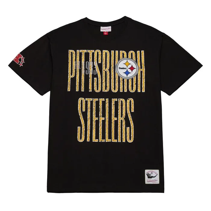 Mitchell and Ness Team OG 20 SS Tee Pittsburgh Steelers Men TShirts and Tops
